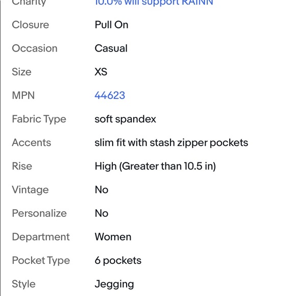 Duluth Trading Womens NoGA Namastash Slim Leg Pant XXL NWT - Picture 6 of 8